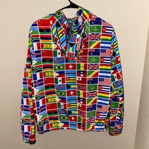Flag Graphic Windbreaker